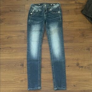 Miss Me Dark Blue Skinny Jeans